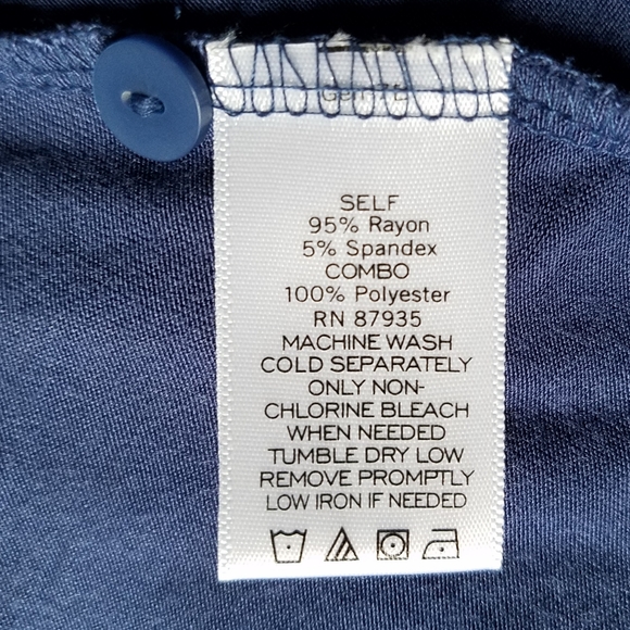 LOGO Lori Goldstein M Tunic w/ Pockets & Chiffon - Picture 4 of 6